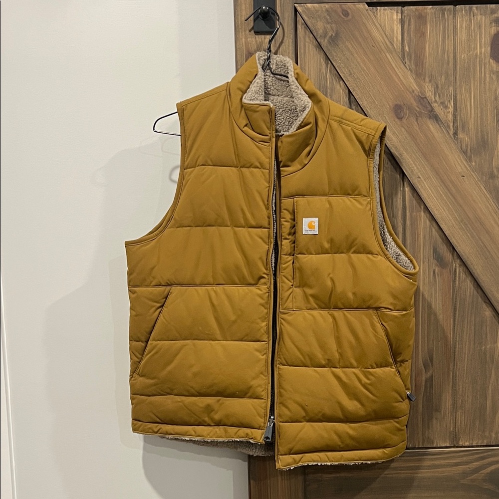 Carhartt Tan Quilted Vest